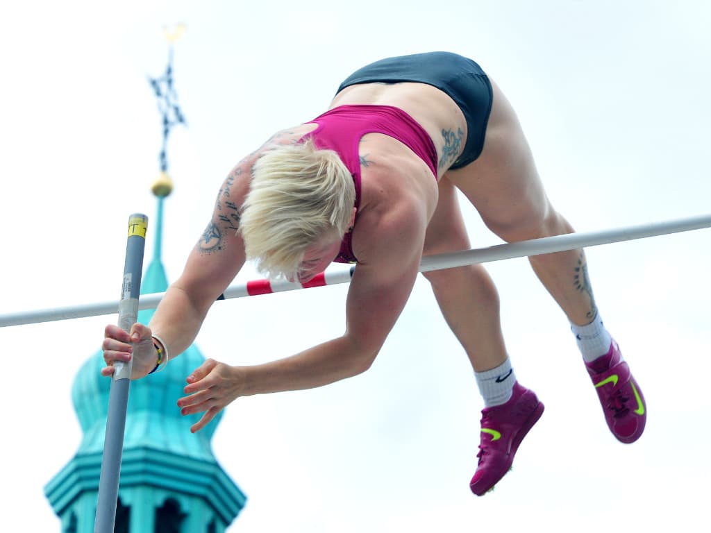 Martina Strutz beim Marktplatzspringen 2014